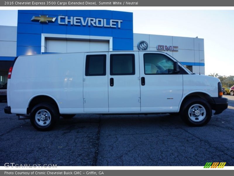  2016 Express 3500 Cargo Extended Diesel Summit White