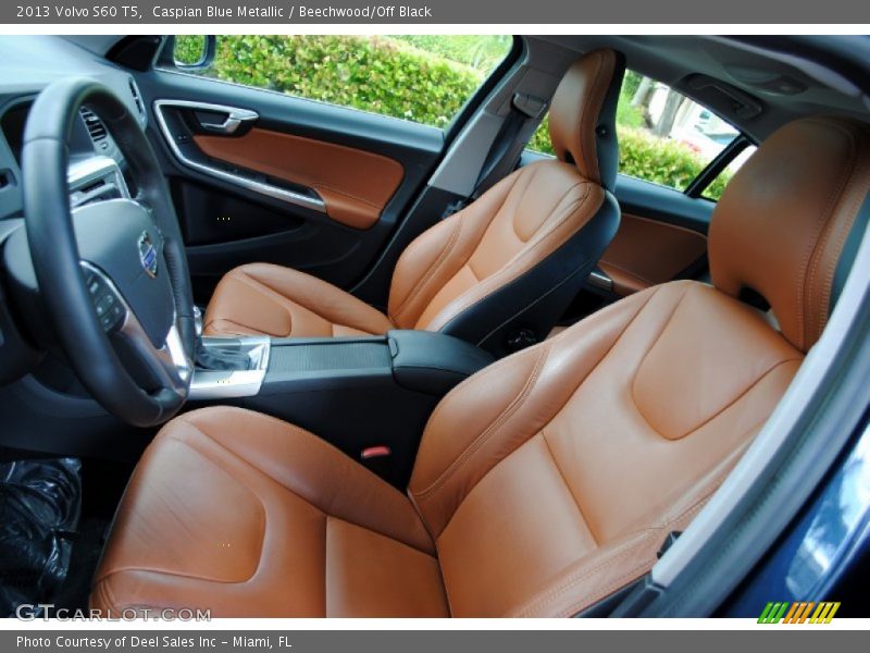 Caspian Blue Metallic / Beechwood/Off Black 2013 Volvo S60 T5