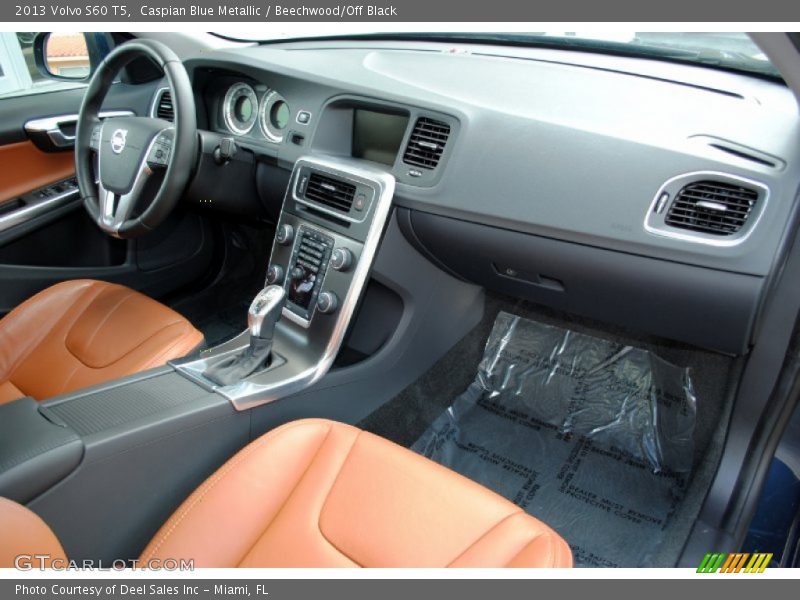 Caspian Blue Metallic / Beechwood/Off Black 2013 Volvo S60 T5