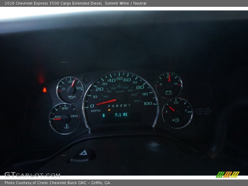  2016 Express 3500 Cargo Extended Diesel 3500 Cargo Extended Diesel Gauges