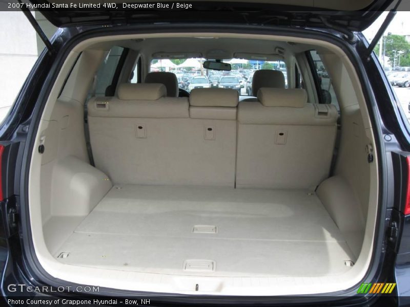 Deepwater Blue / Beige 2007 Hyundai Santa Fe Limited 4WD