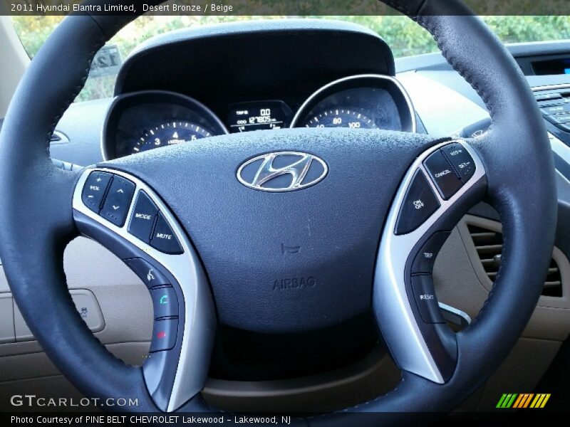 Desert Bronze / Beige 2011 Hyundai Elantra Limited