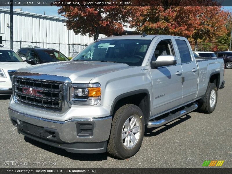 Front 3/4 View of 2015 Sierra 1500 SLE Double Cab 4x4