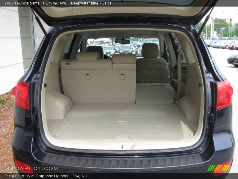 Deepwater Blue / Beige 2007 Hyundai Santa Fe Limited 4WD