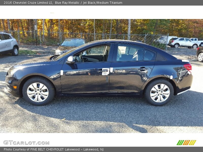 Blue Ray Metallic / Jet Black/Medium Titanium 2016 Chevrolet Cruze Limited LS