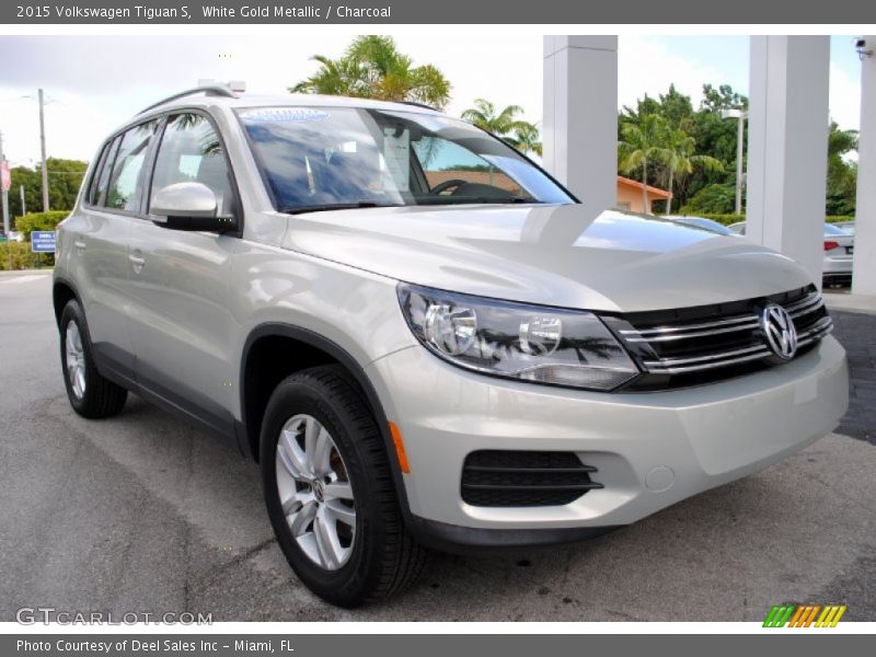 White Gold Metallic / Charcoal 2015 Volkswagen Tiguan S