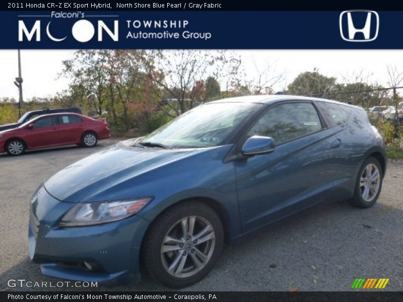 North Shore Blue Pearl / Gray Fabric 2011 Honda CR-Z EX Sport Hybrid