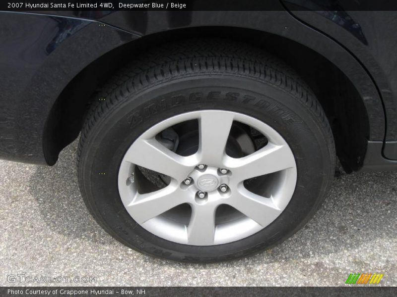 Deepwater Blue / Beige 2007 Hyundai Santa Fe Limited 4WD