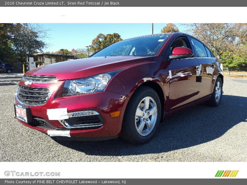 Siren Red Tintcoat / Jet Black 2016 Chevrolet Cruze Limited LT