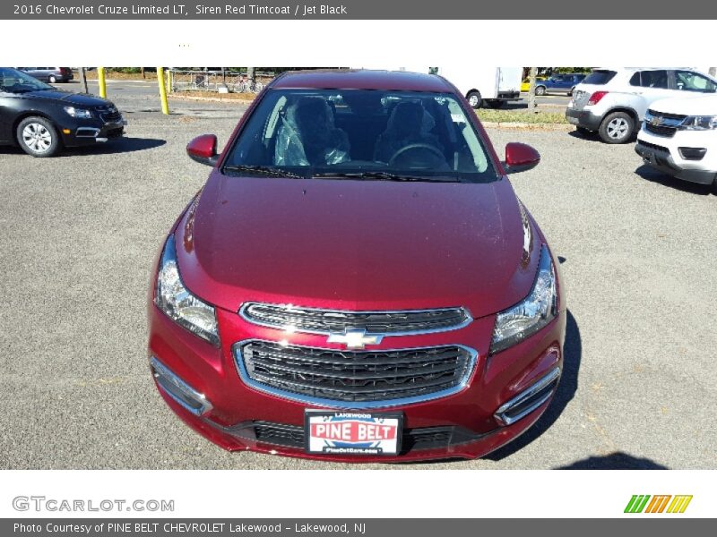 Siren Red Tintcoat / Jet Black 2016 Chevrolet Cruze Limited LT