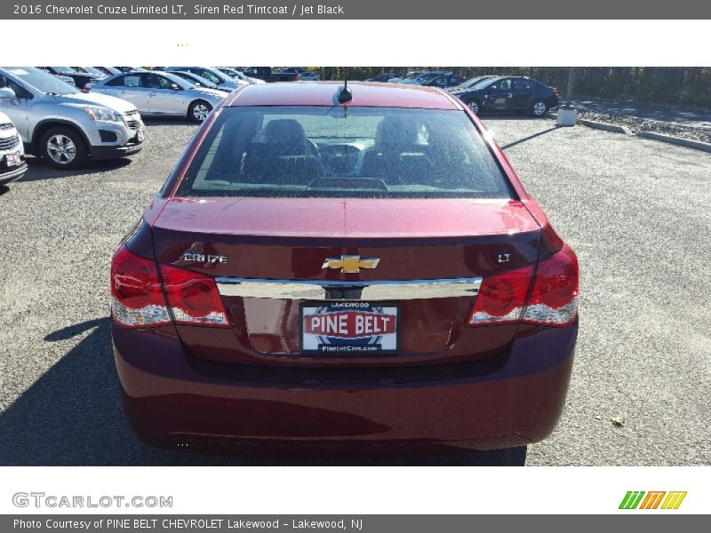 Siren Red Tintcoat / Jet Black 2016 Chevrolet Cruze Limited LT