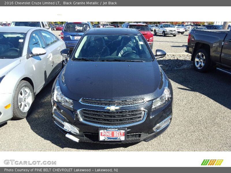 Black Granite Metallic / Jet Black 2016 Chevrolet Cruze Limited LT