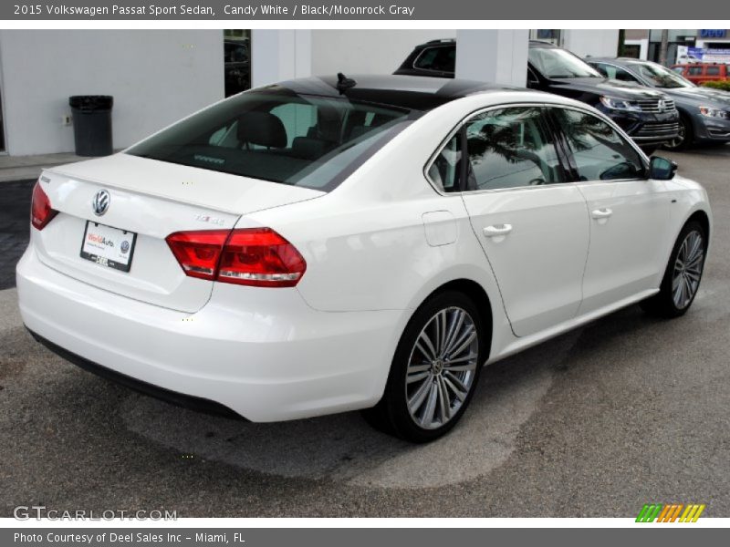 Candy White / Black/Moonrock Gray 2015 Volkswagen Passat Sport Sedan