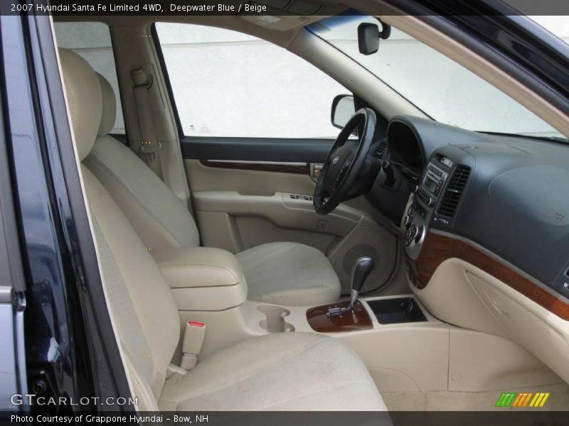 Deepwater Blue / Beige 2007 Hyundai Santa Fe Limited 4WD