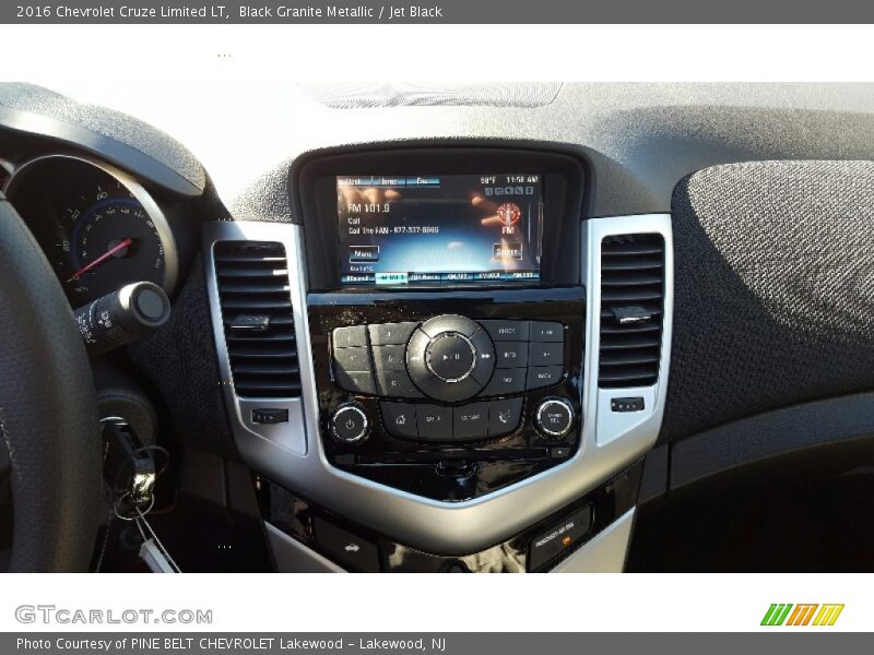 Black Granite Metallic / Jet Black 2016 Chevrolet Cruze Limited LT