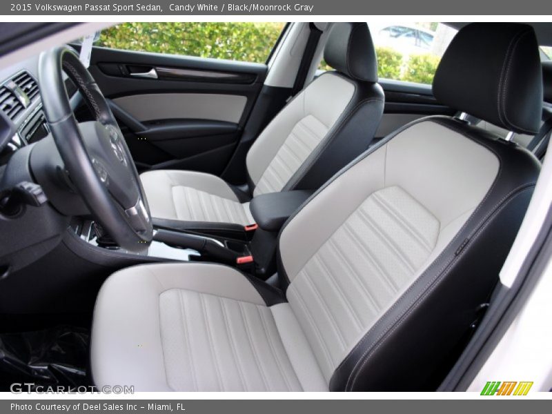 Candy White / Black/Moonrock Gray 2015 Volkswagen Passat Sport Sedan