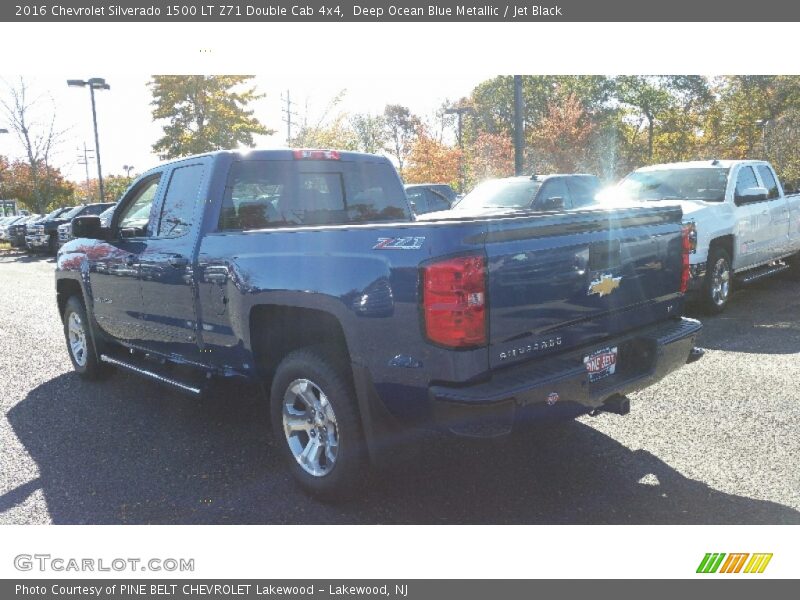 Deep Ocean Blue Metallic / Jet Black 2016 Chevrolet Silverado 1500 LT Z71 Double Cab 4x4