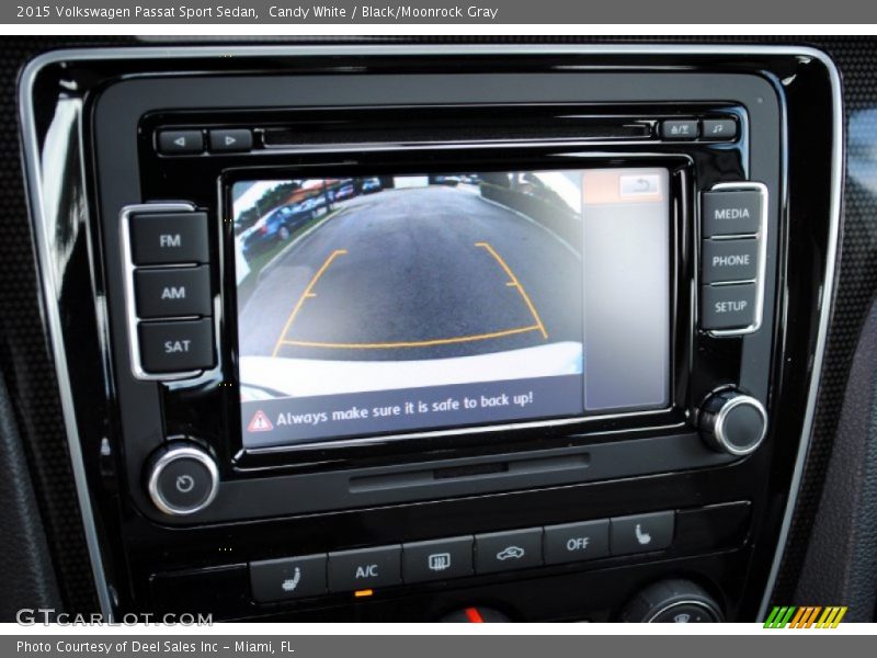 Candy White / Black/Moonrock Gray 2015 Volkswagen Passat Sport Sedan