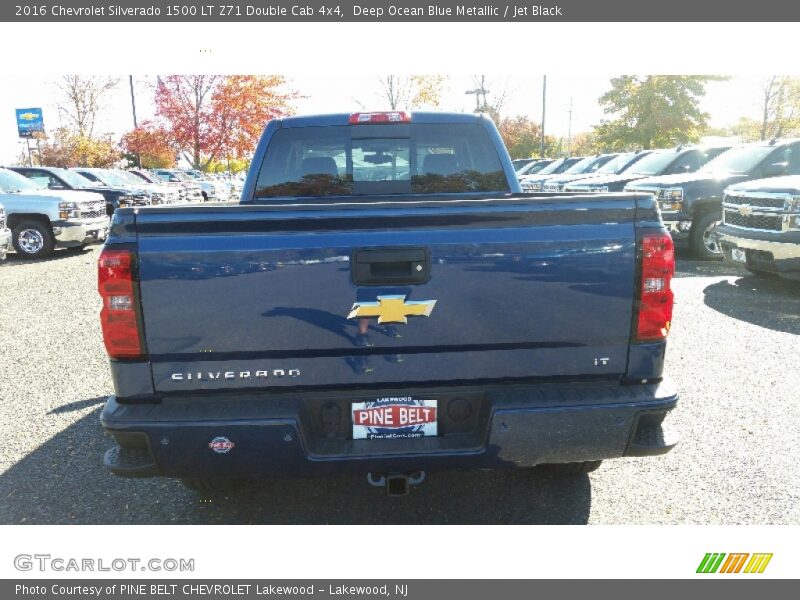 Deep Ocean Blue Metallic / Jet Black 2016 Chevrolet Silverado 1500 LT Z71 Double Cab 4x4