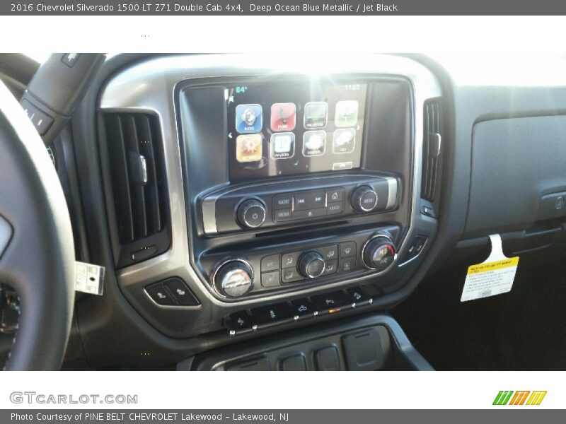 Deep Ocean Blue Metallic / Jet Black 2016 Chevrolet Silverado 1500 LT Z71 Double Cab 4x4