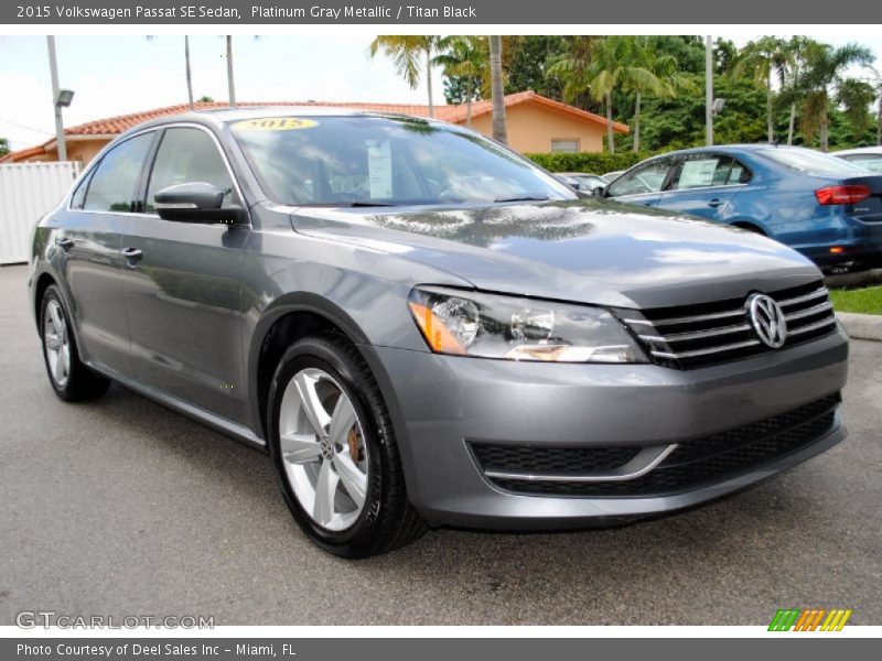 Platinum Gray Metallic / Titan Black 2015 Volkswagen Passat SE Sedan