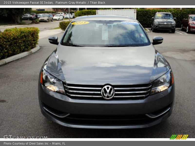 Platinum Gray Metallic / Titan Black 2015 Volkswagen Passat SE Sedan