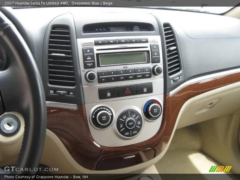 Deepwater Blue / Beige 2007 Hyundai Santa Fe Limited 4WD