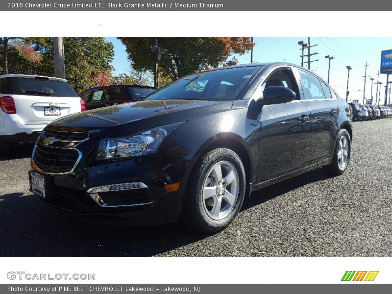 Black Granite Metallic / Medium Titanium 2016 Chevrolet Cruze Limited LT