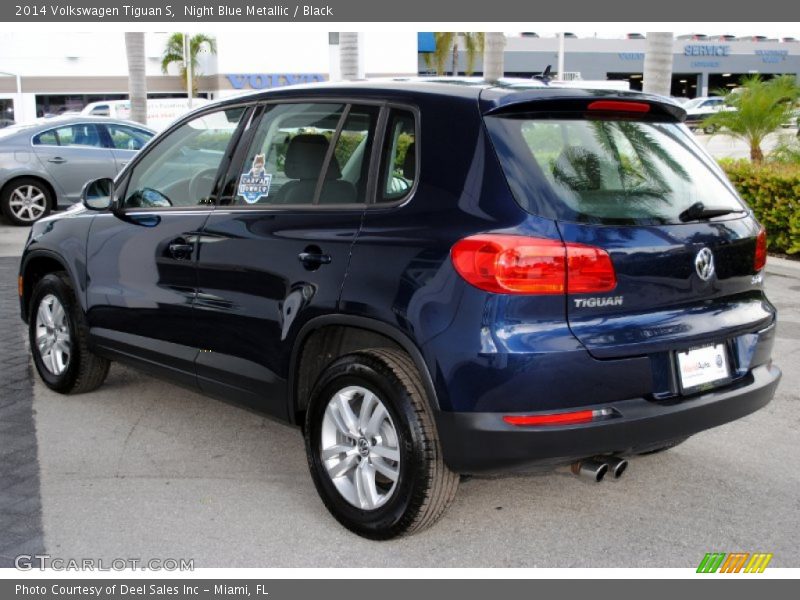 Night Blue Metallic / Black 2014 Volkswagen Tiguan S