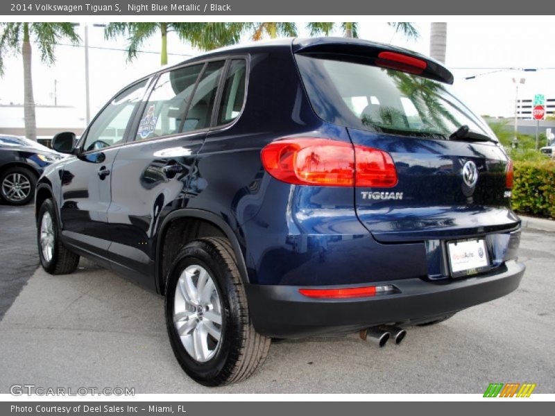 Night Blue Metallic / Black 2014 Volkswagen Tiguan S