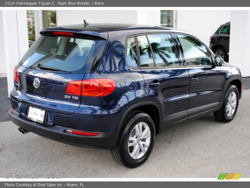Night Blue Metallic / Black 2014 Volkswagen Tiguan S