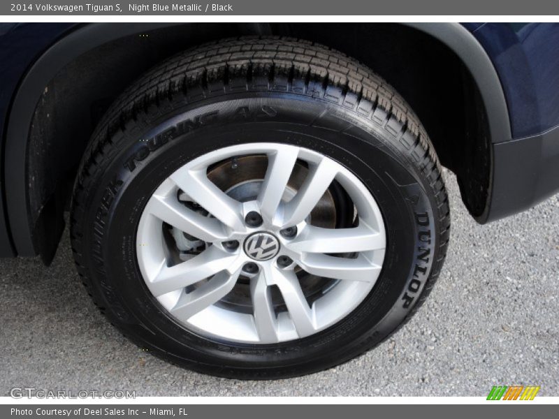 Night Blue Metallic / Black 2014 Volkswagen Tiguan S