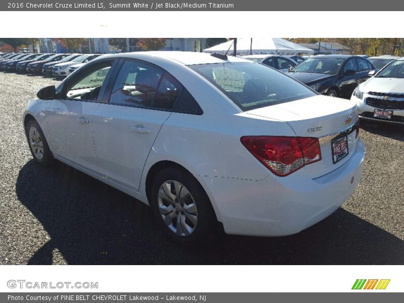 Summit White / Jet Black/Medium Titanium 2016 Chevrolet Cruze Limited LS