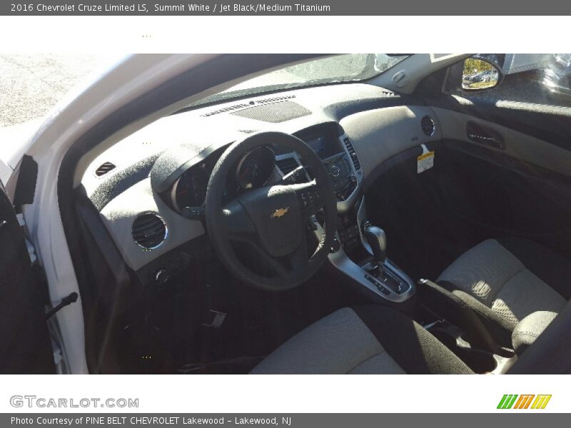 Summit White / Jet Black/Medium Titanium 2016 Chevrolet Cruze Limited LS