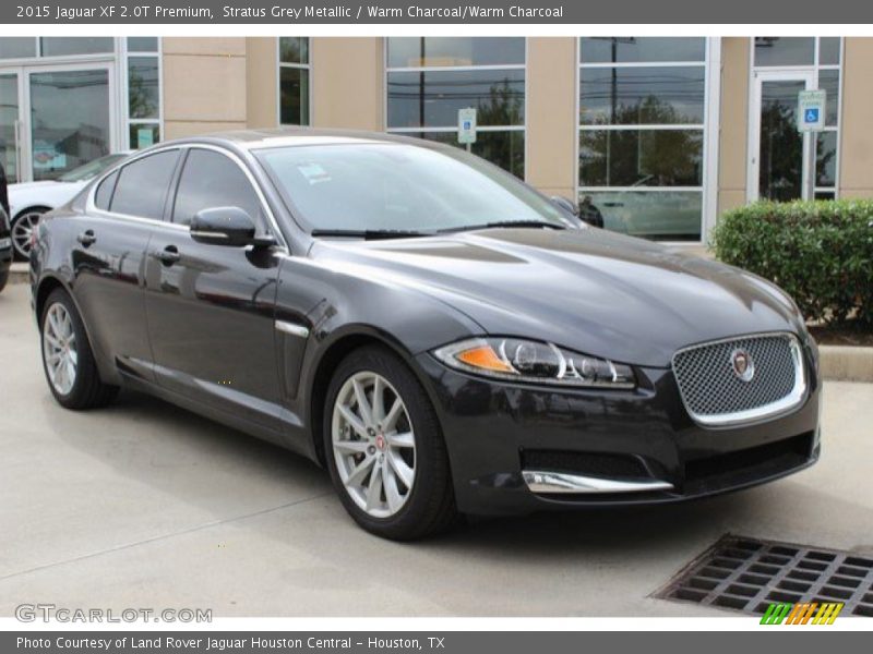Stratus Grey Metallic / Warm Charcoal/Warm Charcoal 2015 Jaguar XF 2.0T Premium