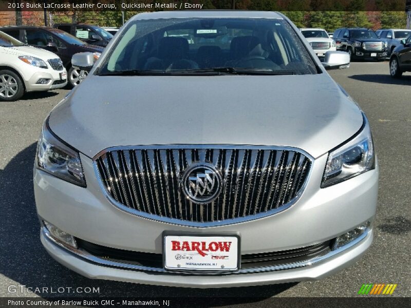 Quicksilver Metallic / Ebony 2016 Buick LaCrosse Leather Group