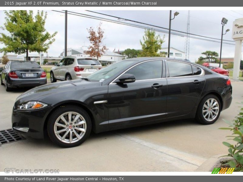Stratus Grey Metallic / Warm Charcoal/Warm Charcoal 2015 Jaguar XF 2.0T Premium