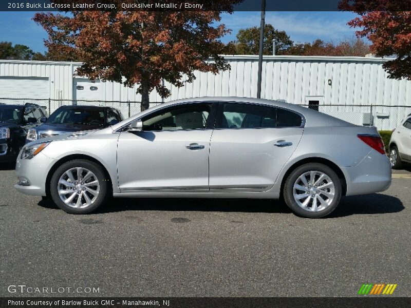 Quicksilver Metallic / Ebony 2016 Buick LaCrosse Leather Group