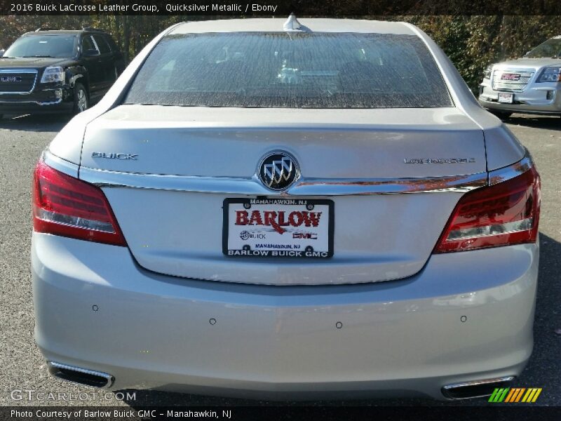 Quicksilver Metallic / Ebony 2016 Buick LaCrosse Leather Group