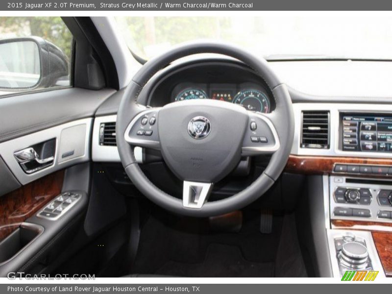 Stratus Grey Metallic / Warm Charcoal/Warm Charcoal 2015 Jaguar XF 2.0T Premium