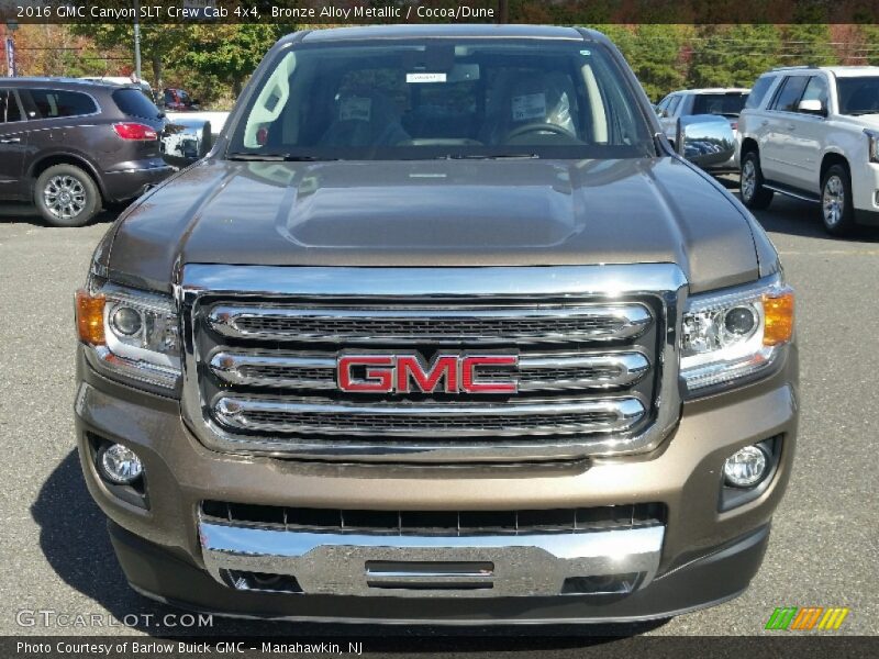 Bronze Alloy Metallic / Cocoa/Dune 2016 GMC Canyon SLT Crew Cab 4x4