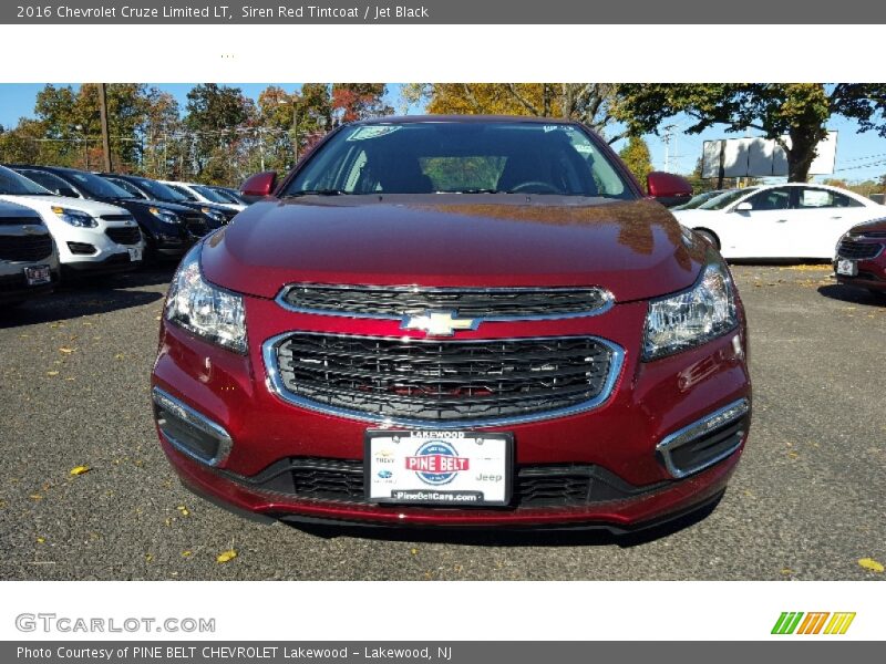 Siren Red Tintcoat / Jet Black 2016 Chevrolet Cruze Limited LT