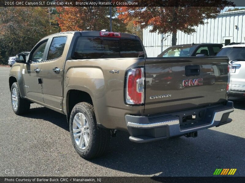 Bronze Alloy Metallic / Cocoa/Dune 2016 GMC Canyon SLT Crew Cab 4x4