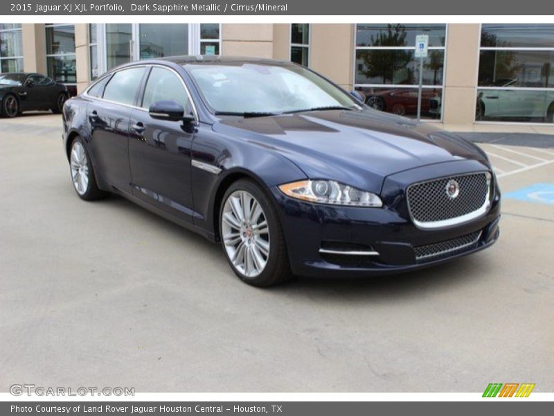 Dark Sapphire Metallic / Cirrus/Mineral 2015 Jaguar XJ XJL Portfolio