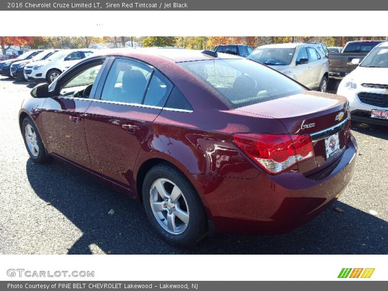 Siren Red Tintcoat / Jet Black 2016 Chevrolet Cruze Limited LT