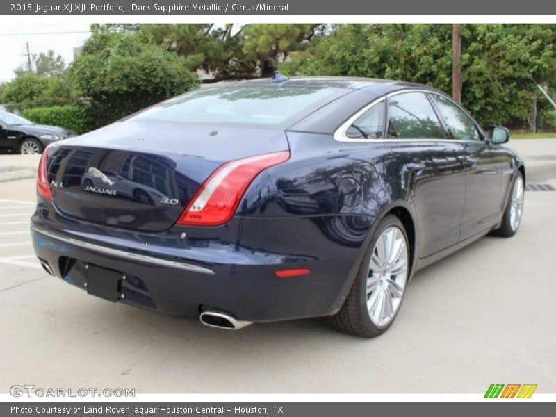 Dark Sapphire Metallic / Cirrus/Mineral 2015 Jaguar XJ XJL Portfolio
