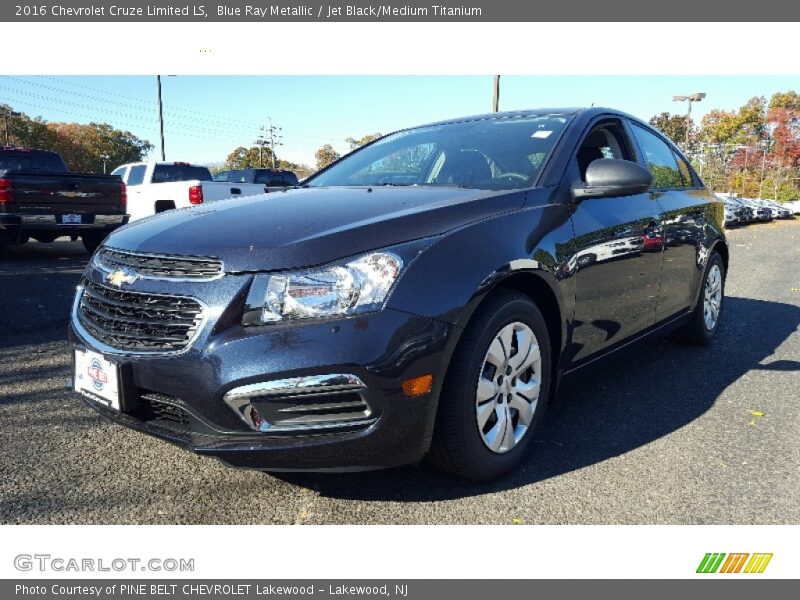 Blue Ray Metallic / Jet Black/Medium Titanium 2016 Chevrolet Cruze Limited LS