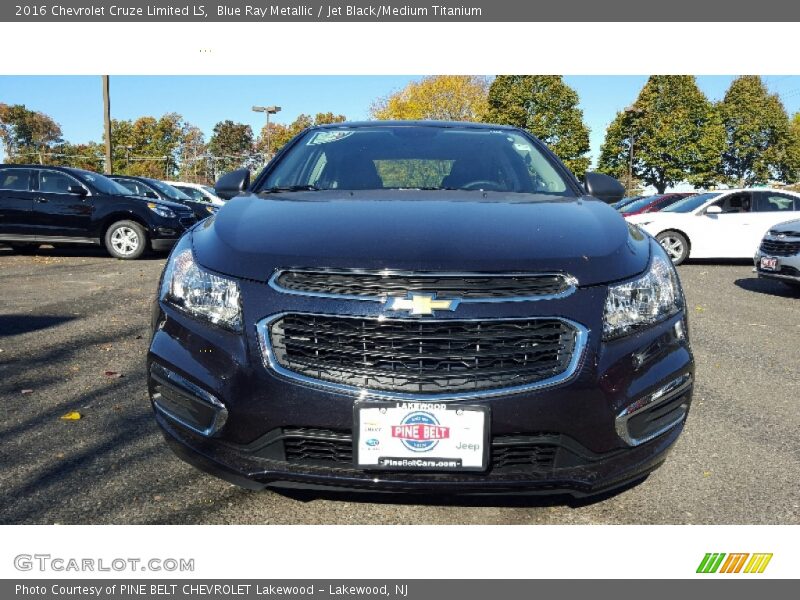 Blue Ray Metallic / Jet Black/Medium Titanium 2016 Chevrolet Cruze Limited LS