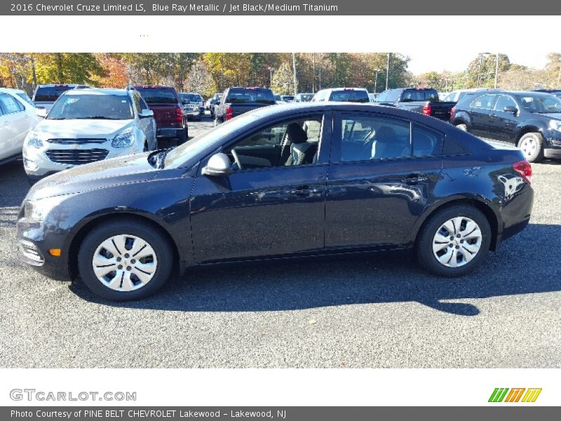 Blue Ray Metallic / Jet Black/Medium Titanium 2016 Chevrolet Cruze Limited LS
