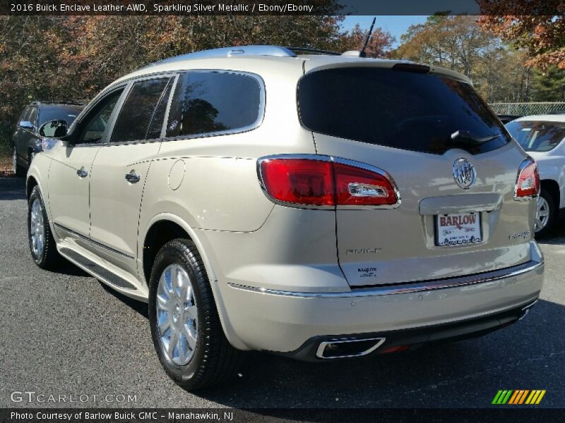 Sparkling Silver Metallic / Ebony/Ebony 2016 Buick Enclave Leather AWD